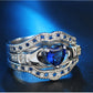 Love diamond ring exaggeration jewelry