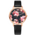 High Quality Fashion Leather Strap Rose Gold Women Watch