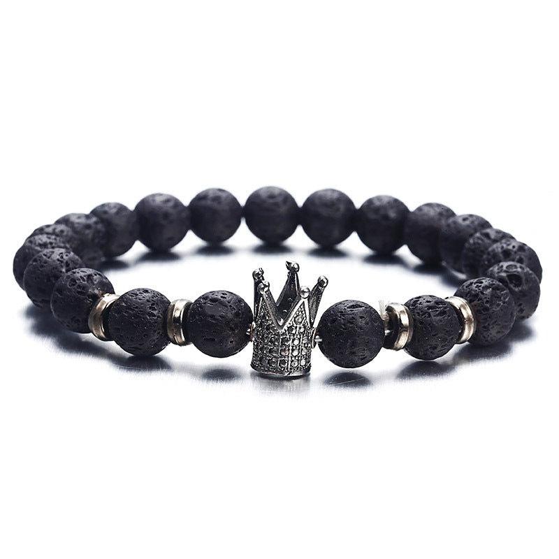 European and American fashion micro inlaid zircon crown bracelet