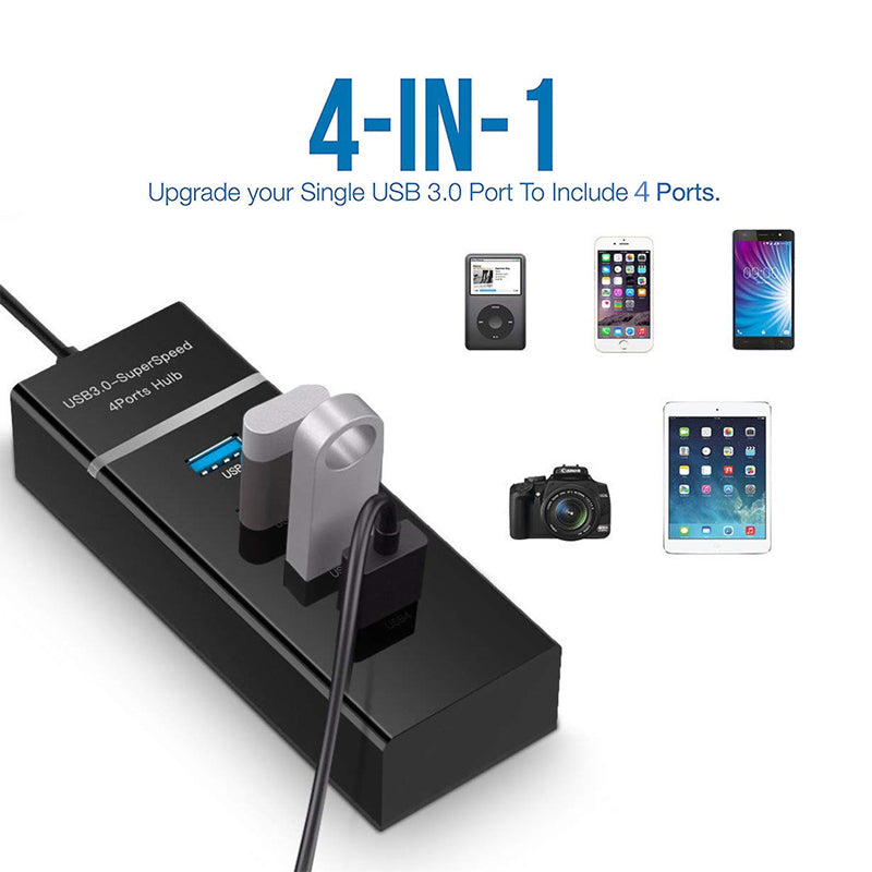 4 In 1 2.0 3.0 USB HUB Splitter High Speed Multi Splitter