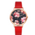 High Quality Fashion Leather Strap Rose Gold Women Watch