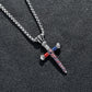 Personalized Nail Cross Pendant  Men's Necklace