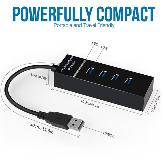 4 In 1 2.0 3.0 USB HUB Splitter High Speed Multi Splitter